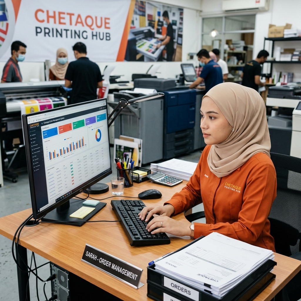 Cik Ta Mengurus Sistem Tempahan